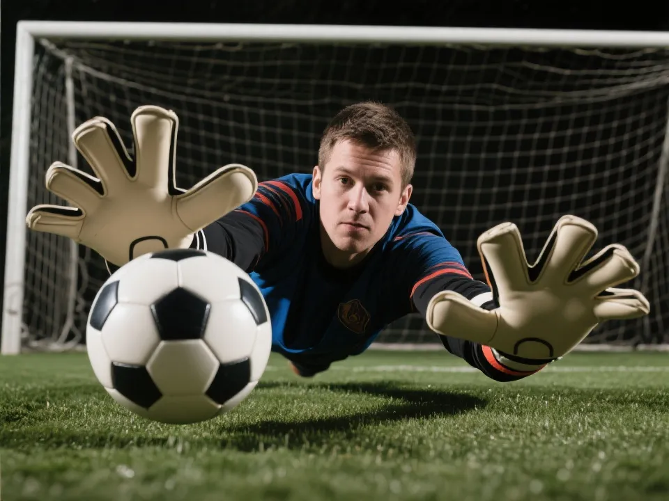 门将扑救动作与比赛数据分析视觉图