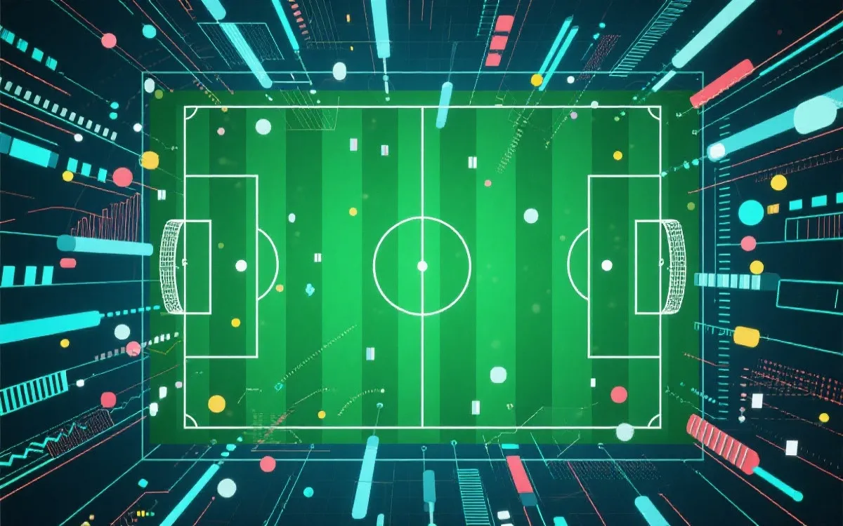 数据可视化风格的球场示意图